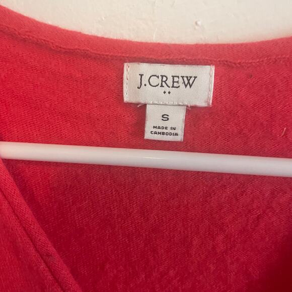 J. Crew Women's Size Small Pink‎ V Neck Wool Blend Soft Sweater - Picture 8 of 8